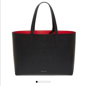 Italian saffiano black tote new without tag